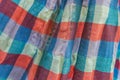 Close up texture of thai style loincloth Royalty Free Stock Photo