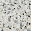 Close-up Texture of White Concrete with Black Speckles, AI Generated