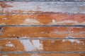 Close-up texture of wooden boards with cracks faded from time Royalty Free Stock Photo