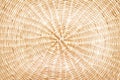 Texture woven circle pattern made from trunk of dried plant Royalty Free Stock Photo