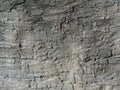 Close-up of a textured concretestone surface with visible cracks, uneven and irregular in shape and size Muted color