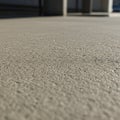 Close-up of a textured, gray concrete surface in an outdoor setting. The foreground is Royalty Free Stock Photo