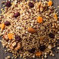 A close-up of a textured pile featuring a mix of assorted grains and Royalty Free Stock Photo