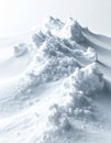 Close Up Of Textured Snow Drifts With Sharp Shadows On A Bright Winter Day Royalty Free Stock Photo