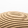 Close-up of a textured surface with beige, parallel ridges creating a wave-like Royalty Free Stock Photo