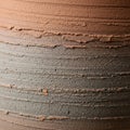Close-up of the textured surface of a ceramic or clay object. The image showcases Royalty Free Stock Photo