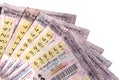 Close-up thai government lottery Royalty Free Stock Photo