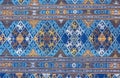 Close up Thai style silk pattern texture background Royalty Free Stock Photo