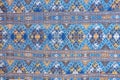Close up Thai style silk pattern texture background Royalty Free Stock Photo