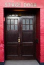 Close Up Of Theatre Stage Door Royalty Free Stock Photo