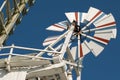 Close up of Thurne Dyke Drainage Mill, restored nineteenth century mill located on the Norfolk Broads, UK Royalty Free Stock Photo