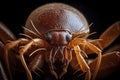 A close-up of a tick magnified to show its razor-sharp, created with Generative AI technology