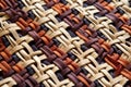 close-up of tightly woven fabric pattern