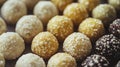 Close-up of til laddoos for Lohri . Royalty Free Stock Photo