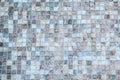 Close up of tile floor under water, Square tile Blue tone  for background Royalty Free Stock Photo