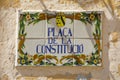 Placa de la Constitucio in Denia