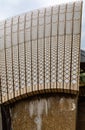 Close up of the sail roof tile arrangement on Sydney Opera House Sydney New South Wales Australia.