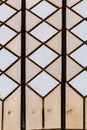 Close up of the tile arrangement on 'sail roof' of Sydney Opera House Sydney New South Wales Australia. Royalty Free Stock Photo