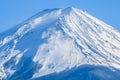 Close up volcano peak of mount fuji, Japan Royalty Free Stock Photo