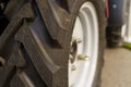 Close-Up of Tire on Vehicle Royalty Free Stock Photo
