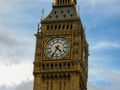 Close up to Big Ben in London UK Royalty Free Stock Photo