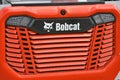 Close-up to Bobcat heavy duty equipment vehicle