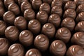 A close up to a bunch of chocolates