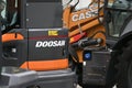 Close up to Doosan tractor