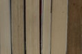 Close up to and old books fore edge. Royalty Free Stock Photo