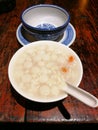 Close up to Tangyuan- traditional Chinese food