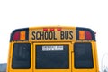 A close up to a the top of a School Bus Royalty Free Stock Photo