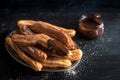 Traditional Mexican dessert churros Royalty Free Stock Photo