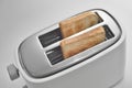 Close up of a toaster with slices of bread Royalty Free Stock Photo