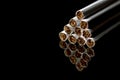 Close-up of Tobacco Cigarettes Background Royalty Free Stock Photo