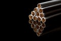 Close-up of Tobacco Cigarettes Background Royalty Free Stock Photo