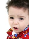 Close Up Of ToddlerBoy With Upset Expression