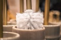 Close-up, toilet brushes in a home improvement store. Royalty Free Stock Photo