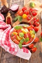 Tomato salad bowl Royalty Free Stock Photo