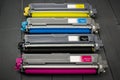 Close-up of toner cartridges for a laser printer Royalty Free Stock Photo