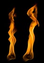 Close-up tongue of flame