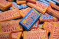 Close Up Of Tony\'s Chocolonely The Chocolates At Amsterdam The Netherlands 20-10-2025 Royalty Free Stock Photo