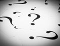 Close up too many question marks background Royalty Free Stock Photo