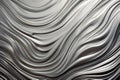 close-up of toothpaste swirls on a brushed metal surface