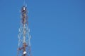 Close up top of communication Tower with antennas such a Mobile phone tower, Cellphone Tower Royalty Free Stock Photo