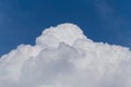 Top of cumulus cloud in a blue sky Royalty Free Stock Photo