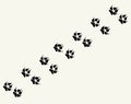 Dog foot print. Vector drawing Royalty Free Stock Photo