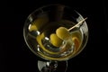 Close up of the top of a martini Royalty Free Stock Photo