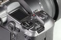 Close up top panel of professional Mirrorless Digital Camera Royalty Free Stock Photo