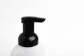 Top Cap Of Black & White Foam Hand Soap Dispenser Royalty Free Stock Photo