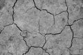 Close-up top view of a cracked part of the earth from a mud volcano, background, out of focus, blank for designers, selective